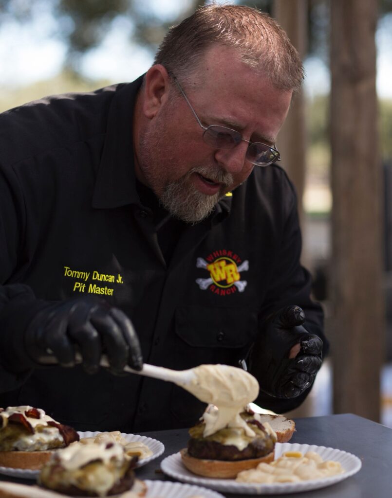Chef Tommy Duncan preparing foods at Creek Canyon Catering in Gilbert Arizona