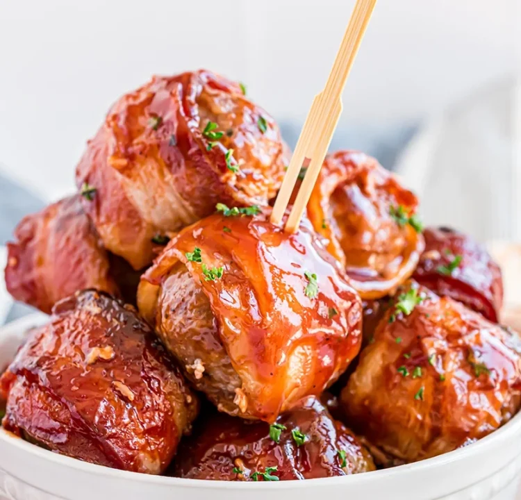BBQ-Bacon-Wrapped-Meatballs-22
